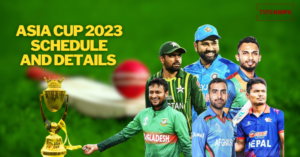 Asia Cup 2023 schedule and details Table