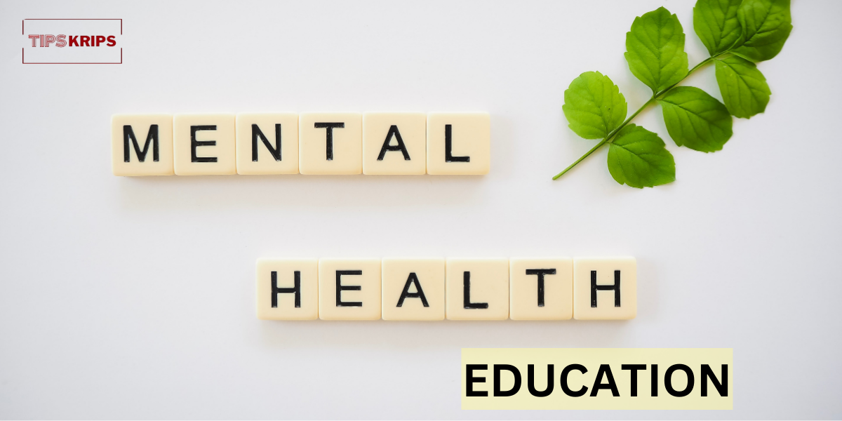 Mental Health Education by tipskrips on a white background