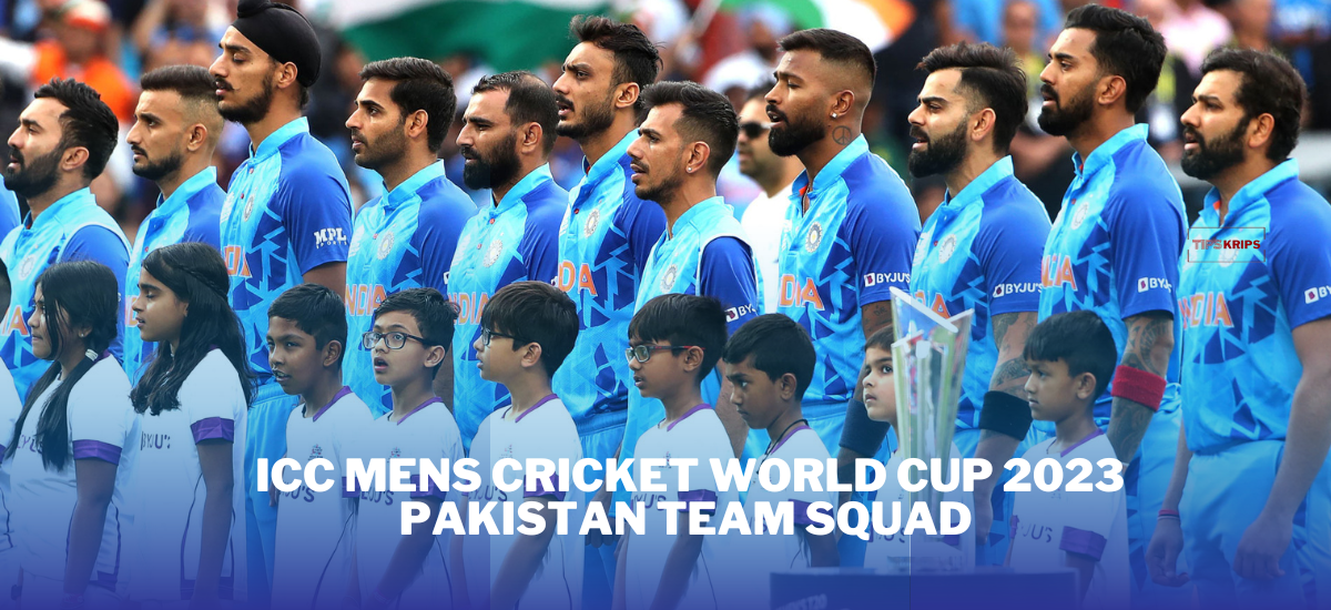 ICC Men's Cricket World Cup 2023 Team list of India
